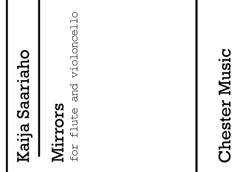 Mirrors for flute and cello&nbsp;&nbsp;2 scores&nbsp;&nbsp;archive copy