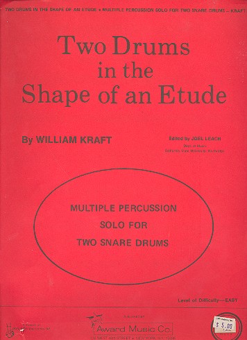 Two Drums in the Shape of an Etude  for 2 snare drums  