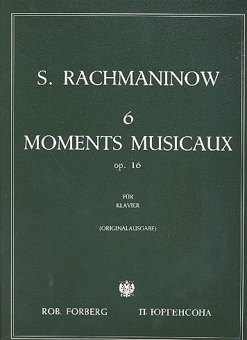 6 moments musicaux op.16  für Klavier  