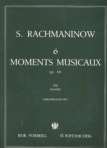 6 moments musicaux op.16  für Klavier  