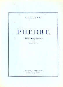 Phèdre pour orchestre  partition de poche  