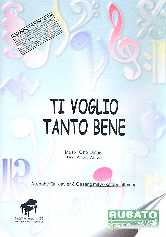 Ti voglio tanto bene&nbsp;&nbsp;für Gesang und Klavier&nbsp;&nbsp;Einzelausgabe