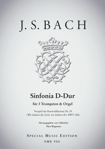 Sinfonia D-Dur&nbsp;&nbsp;für 3 Trompeten und Orgel&nbsp;&nbsp;Partitur und Stimmen