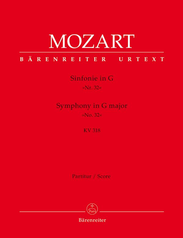 Sinfonie G-Dur KV318 für Orchester&nbsp;&nbsp;Partitur&nbsp;&nbsp;
