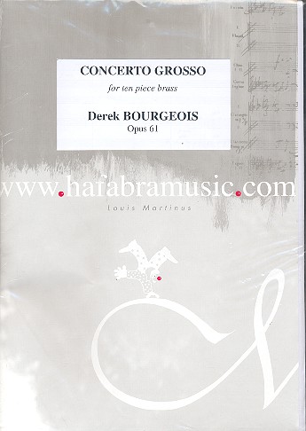 Concerto grosso op.61 für Piccolotrompete,  2 Trompeten, Flügelhorn, Horn in F,  4 Posaunen und Tuba,  Partitur und Stimmen