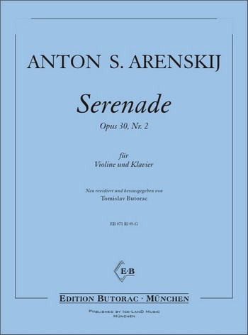 Serenade op.30,2 für  Violine und Klavier  