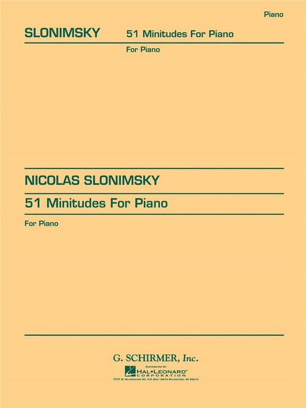 51 Minitudes  for piano  