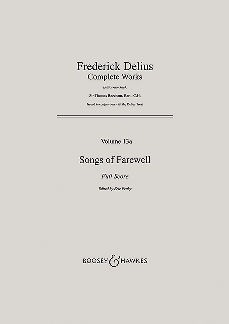 Songs of Farewell&nbsp;&nbsp;for orchestra&nbsp;&nbsp;score