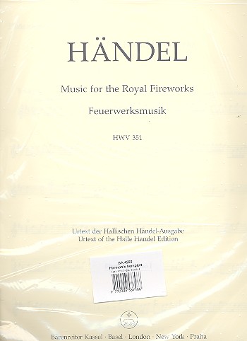 Feuerwerksmusik HWV351&nbsp;&nbsp;für Orchester&nbsp;&nbsp;Harmoniestimmen