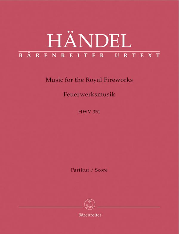 Feuerwerksmusik HWV351&nbsp;&nbsp;für Orchester&nbsp;&nbsp;Partitur