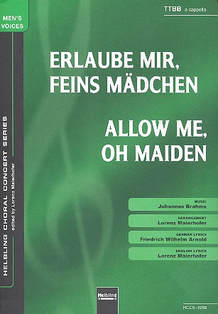 Erlaube mir feins Mädchen für&nbsp;&nbsp;Männerchor a cappella&nbsp;&nbsp;Partitur (dt/en)