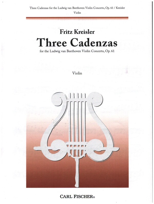 3 Cadenzas to the Violin Concerto op.61  Kreisler, Fritz, bearb.  