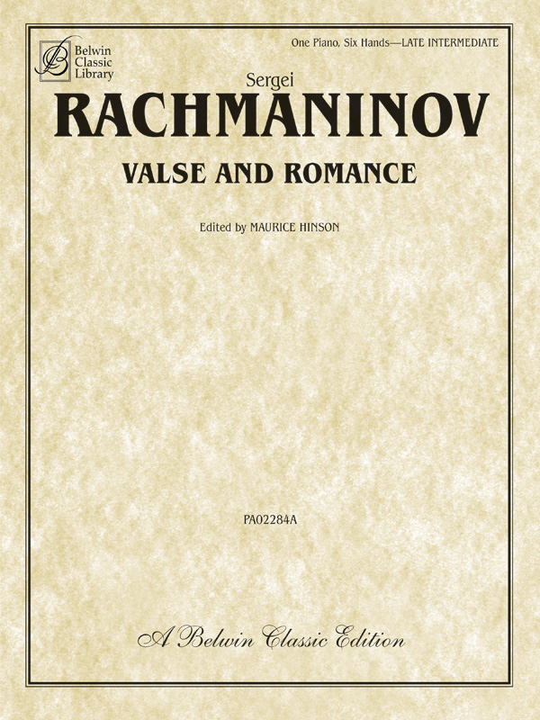 Valse and Romance  for piano 6 hands  score