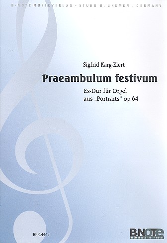 Präambulum festivum Es-Dur op.64,4b&nbsp;&nbsp;für Orgel&nbsp;&nbsp;