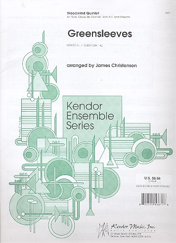 Greensleeves für Flöte, Oboe,&nbsp;&nbsp;Klarinette, Horn und Fagott&nbsp;&nbsp;Partitur und Stimmen