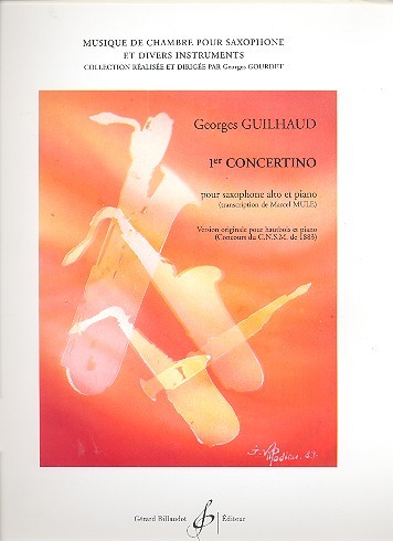 Concertino no.1 pour saxophone alto&nbsp;&nbsp;et piano&nbsp;&nbsp;