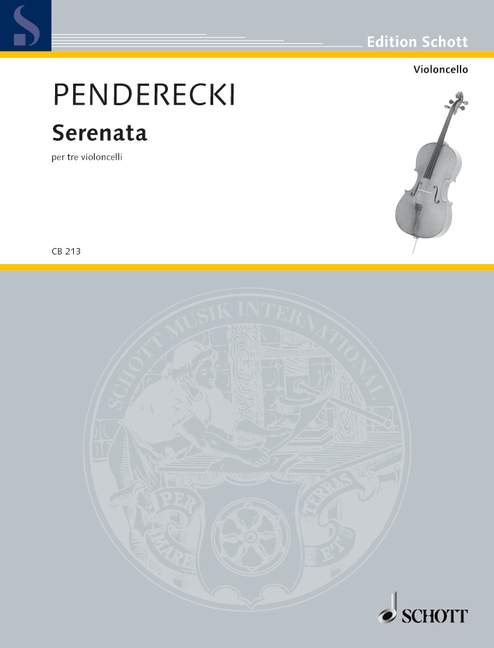 Serenata  für 3 Violoncelli  Partitur und Stimmen