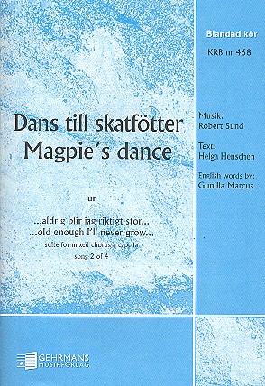 Dans till skatfötter  for mixed chorus a cappella  score (schwed/en)