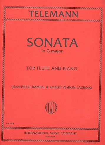 Sonate G-Dur&nbsp;&nbsp;für Flöte und Klavier&nbsp;&nbsp;