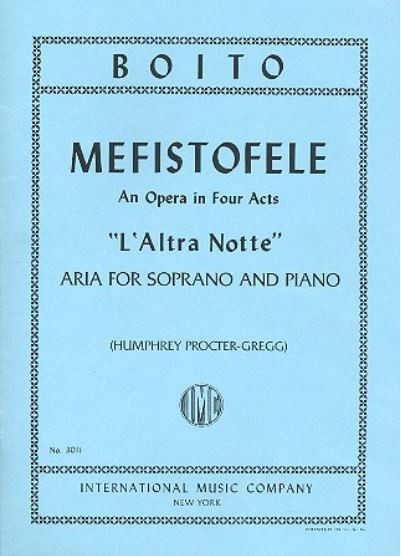 L'altra notte  für Sopran und Klavier (en/it)  