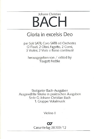 Gloria in excelsis Deo  für Soli, gem Chor und Orchester  Violine 2