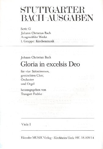 Gloria in excelsis Deo  für Soli, gem Chor und Orchester  Viola 1