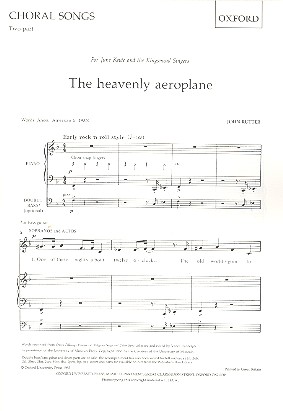 The heavenly Aeroplane for  female chorus and piano  (bass ad lib),  score