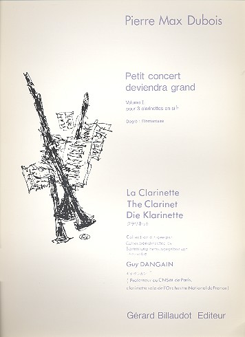 Petit concert deviendra grand vol.1  pour 4 clarinettes  partition et parties