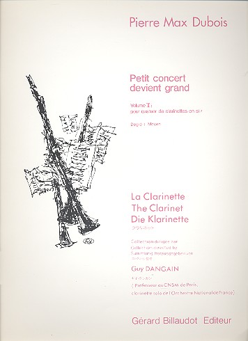 Petit concert devient grand vol.2  pour 4 clarinettes  partition et parties
