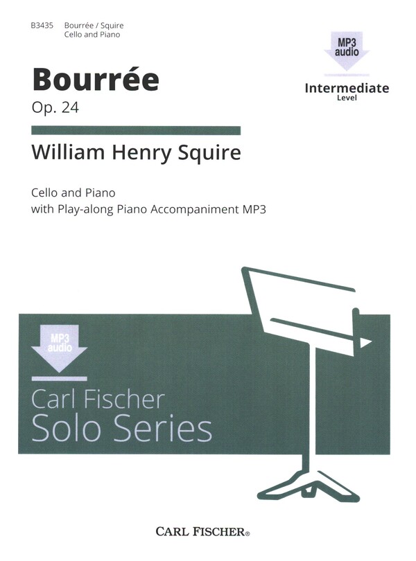 Bourrée op.24 (+Online Audio)  for cello and piano  
