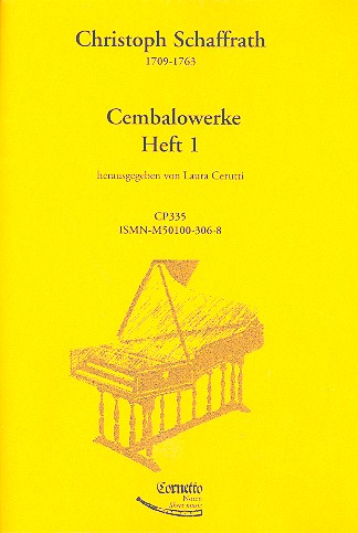 Cembalowerke Band 1  für Cembalo  