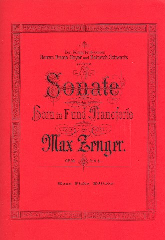 Sonate op.90 für Horn und Klavier&nbsp;&nbsp;&nbsp;&nbsp;