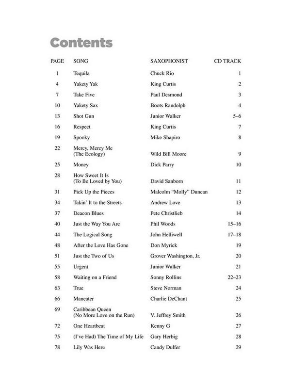 25 great Sax Solos (+Audio Online)&nbsp;&nbsp;for saxophone (alto/tenor)&nbsp;&nbsp;