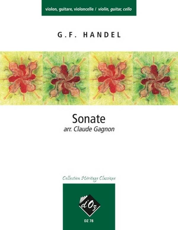 Sonate op.1,11 pour violon, violoncelle&nbsp;&nbsp;et guitare&nbsp;&nbsp;partition et parties