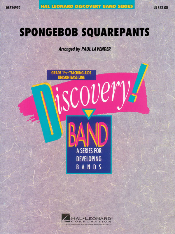 Spongebob Squarepants Theme Song:  for band  score and parts