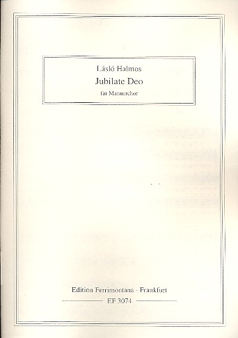 Jubilate Deo für Männerchor&nbsp;&nbsp;a cappella&nbsp;&nbsp;Singpartitur