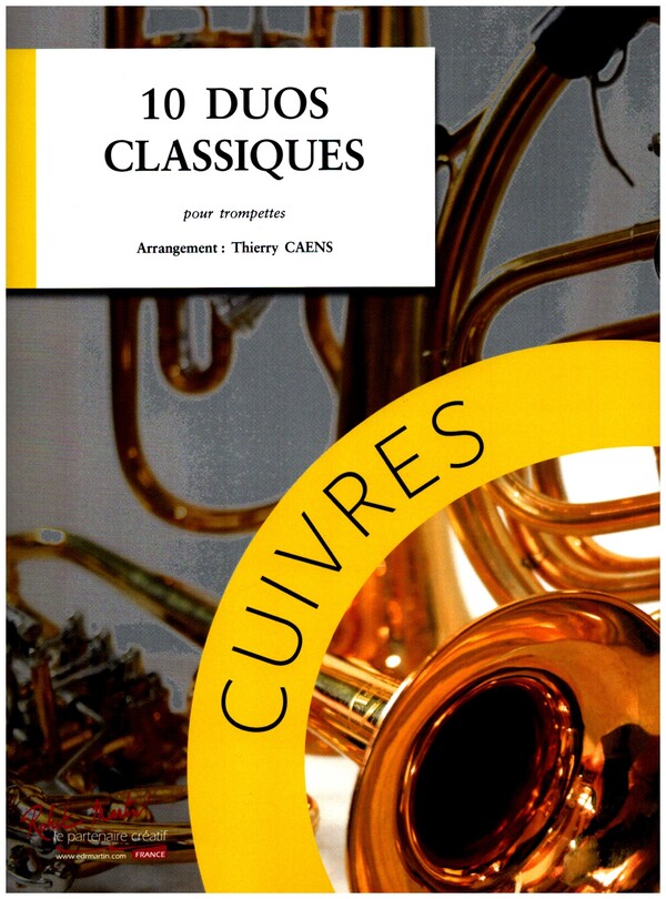 10 Duos classiques  pour 2 trompettes  partition