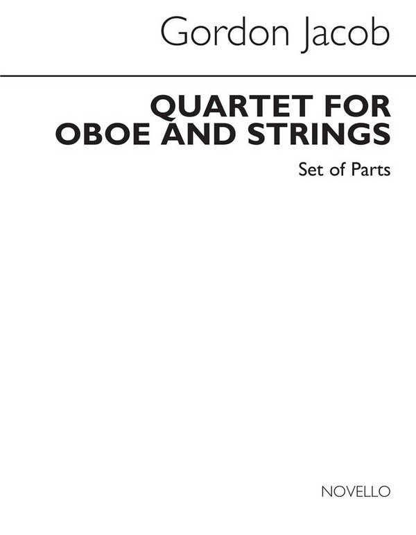 Quartet for oboe, viola, viola  and violoncello  parts,  archive copy