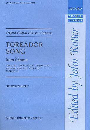 Toreador Song for soloists, male chorus  and orchestra  vocal score