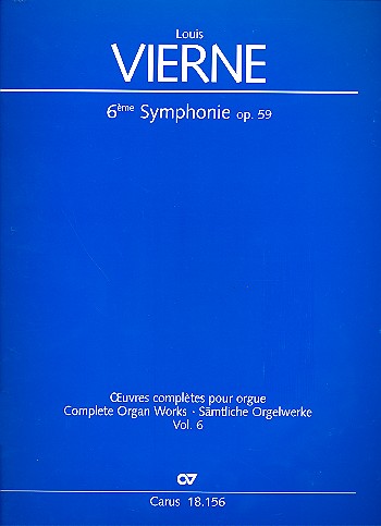 Sinfonie Nr.6 op.59&nbsp;&nbsp;für Orgel&nbsp;&nbsp;