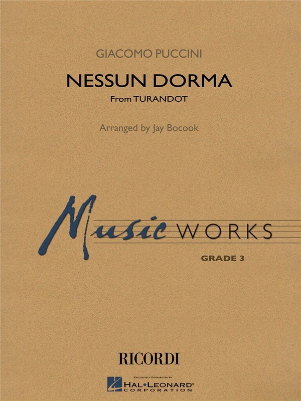 Nessun dorma (+CD) for concert band&nbsp;&nbsp;score and parts&nbsp;&nbsp;