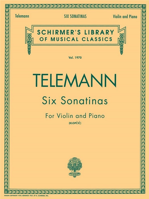 6 Sonatinas  for violin and piano  