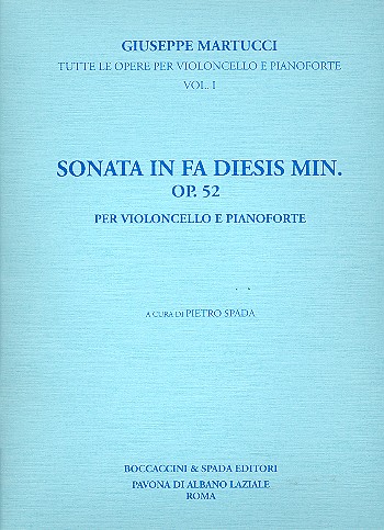 Sonate fis-Moll op.52 für Violoncello  und Klavier  