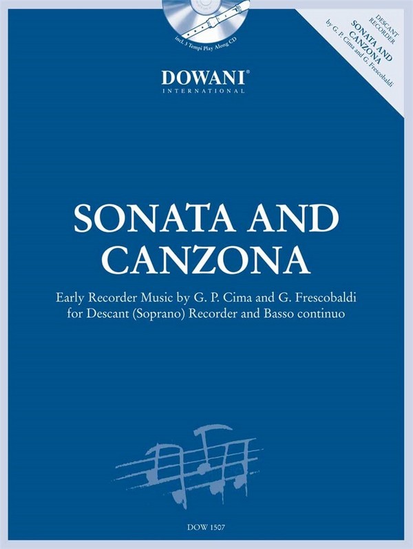 Sonata  und  Canzona (+CD)&nbsp;&nbsp;für Sopranblockflöte und Bc&nbsp;&nbsp;