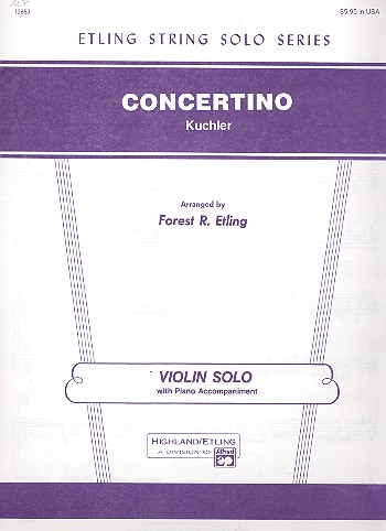 Concertino D-Dur op.15  für Violine und Klavier  