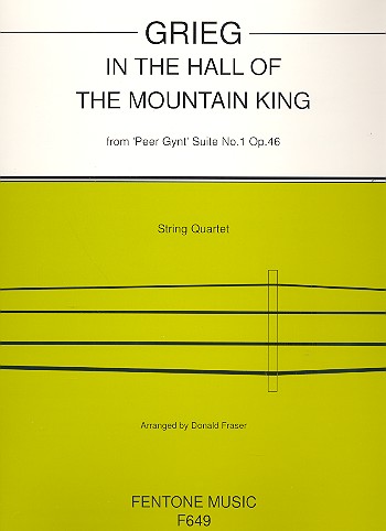In the Hall of the Mountain King op.46  for string quartet  score and parts