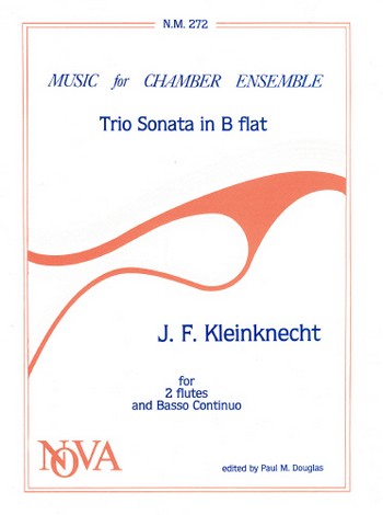 Sonate B-dur op.20,1  für 2 Querflöten und Bc  Partitur und Stimmen