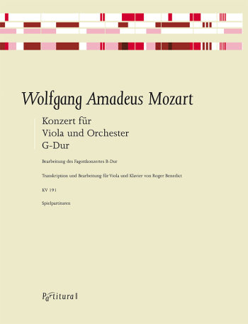 Konzert B-Dur KV191  für Fagott und Orchester  für Viola und Klavier (G-Dur) / 2 Spielpartituren