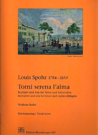 Torni serena l'alma WoO76 für Tenor,  Violine und Orchester  Klavierauszug und Violinstimme (ohne Tenorstimme!)