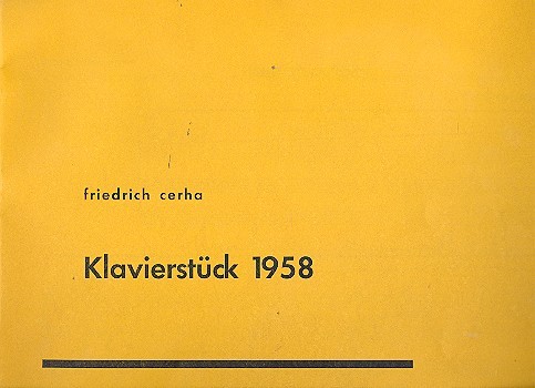 Klavierstück 1958    